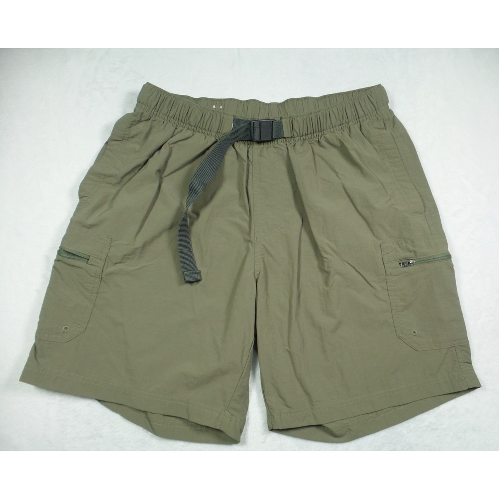 Columbia Shorts Mens Size Large Green Cargo Mountain Dale Omni-Shade Hiking